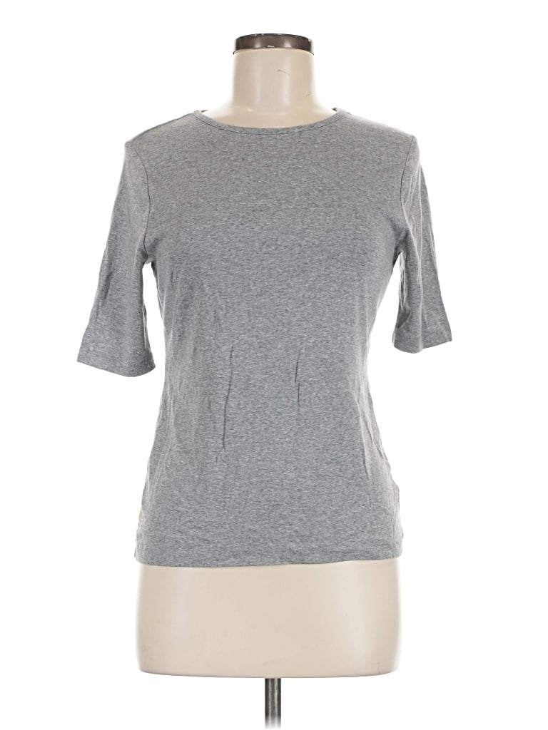 Pre-owned A New Day Short Sleeve Top Gray Crew Neck Tops