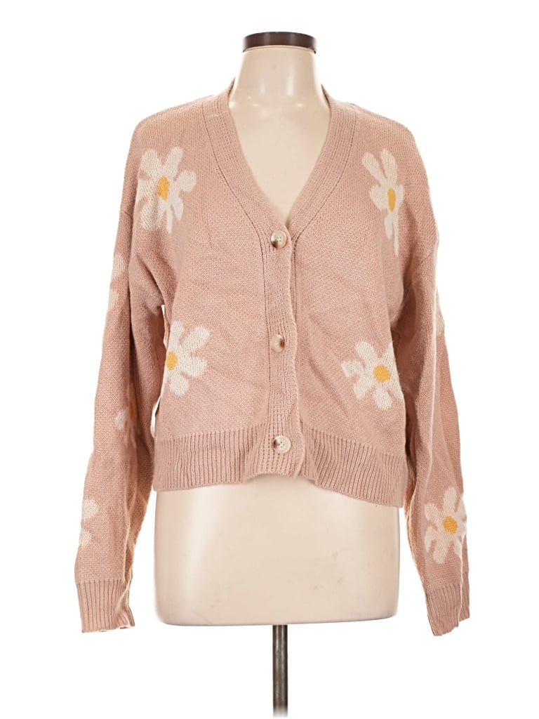 Pre-owned Love Tree Cardigan Sweater In Tan