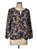 West Kei 100% Polyester Blue 3/4 Sleeve Blouse Size L - photo 1
