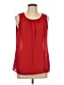 Rose + Olive 100% Polyester Red Sleeveless Blouse Size L - photo 1