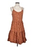 Only Polka Dots Brown Casual Dress Size XS - photo 1