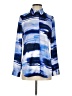 Chico's 100% Polyester Color Block Blue Long Sleeve Blouse Size S - photo 1