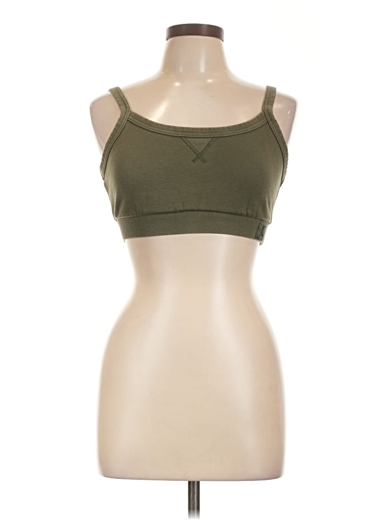 Pre-owned Savage X Fenty Tank Top Green Strapless Neckline Tops