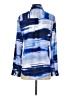 Chico's 100% Polyester Color Block Blue Long Sleeve Blouse Size S - photo 2