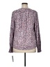 Democracy Print Purple Long Sleeve Blouse Size XL - photo 2