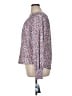 Democracy Print Purple Long Sleeve Blouse Size XL - photo 5