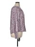 Democracy Print Purple Long Sleeve Blouse Size XL - photo 4