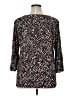 Ellen Tracy Print Black 3/4 Sleeve Blouse Size XL - photo 2