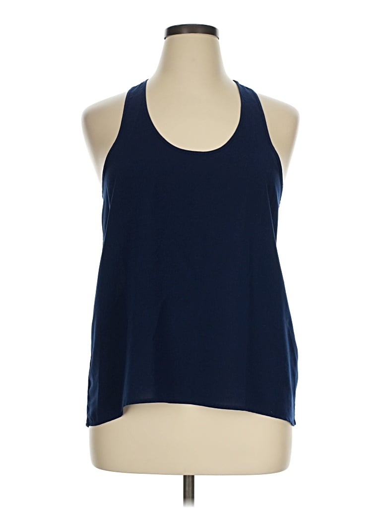 Pre-owned Abound Sleeveless Top Blue Halter Neckline Tops