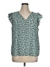 Shein Teal Short Sleeve Blouse Size 14 - photo 1
