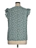 Shein Teal Short Sleeve Blouse Size 14 - photo 2