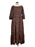 BLOOMCHIC Paisley Floral Brown Casual Dress Size 14 - 16 - photo 2