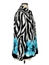 Sag Harbor 100% Polyester Animal Print Blue Long Sleeve Blouse Size 14 - photo 4