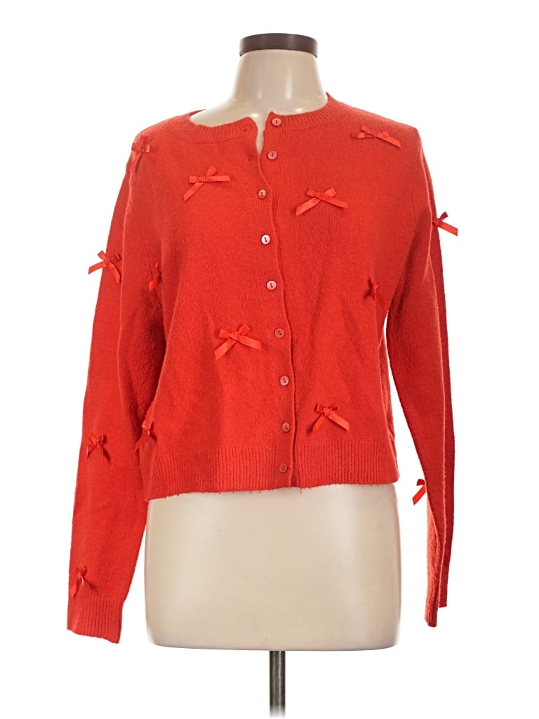 Pre-owned A New Day Cardigan Sweater In Red