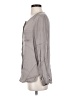 Repeat Cashmere Gray Long Sleeve Silk Top Size XXS - photo 5