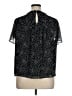 Torrid 100% Polyester Stars Black Short Sleeve Blouse Size 1X Plus (1) - photo 2