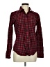 Chaps 100% Cotton Checkered-gingham Red Long Sleeve Button-Down Shirt Size M - photo 1