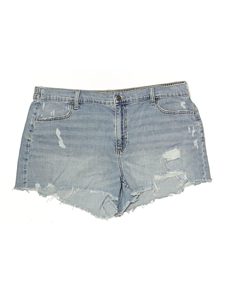 Pre-owned Aerie Denim Shorts In Blue