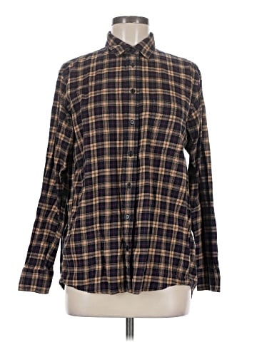 Uniqlo Long Sleeve Button-Down Shirt (view 1)