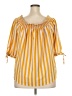 rue21 Yellow Short Sleeve Blouse Size 3X - photo 2