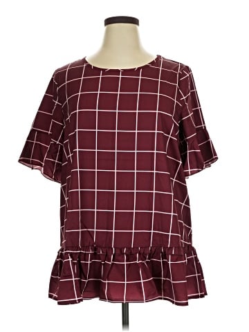 BLOOMCHIC Short Sleeve Blouse (view 1)