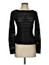 BCBGMAXAZRIA Black Long Sleeve Top Size S - photo 1