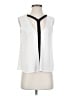 BCBGMAXAZRIA Ivory Sleeveless Blouse Size XXS - photo 1