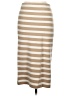 Ann Taylor Stripes Tan Casual Skirt Size M - photo 2