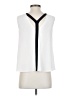 BCBGMAXAZRIA Ivory Sleeveless Blouse Size XXS - photo 2