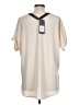 Lyssé 100% Polyester Ivory Short Sleeve Blouse Size L - photo 2