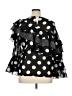 Cato 100% Polyester Polka Dots Black 3/4 Sleeve Blouse Size XL - photo 2