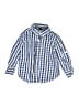 Baby Gap 100% Cotton Checkered-gingham Blue Long Sleeve Button-Down Shirt Size 18-24 mo - photo 1