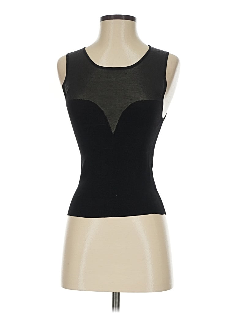 Pre-owned Bluivy Sleeveless Top Black Strapless Neckline Tops