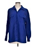 Karen Scott Blue Long Sleeve Button-Down Shirt Size L - photo 1