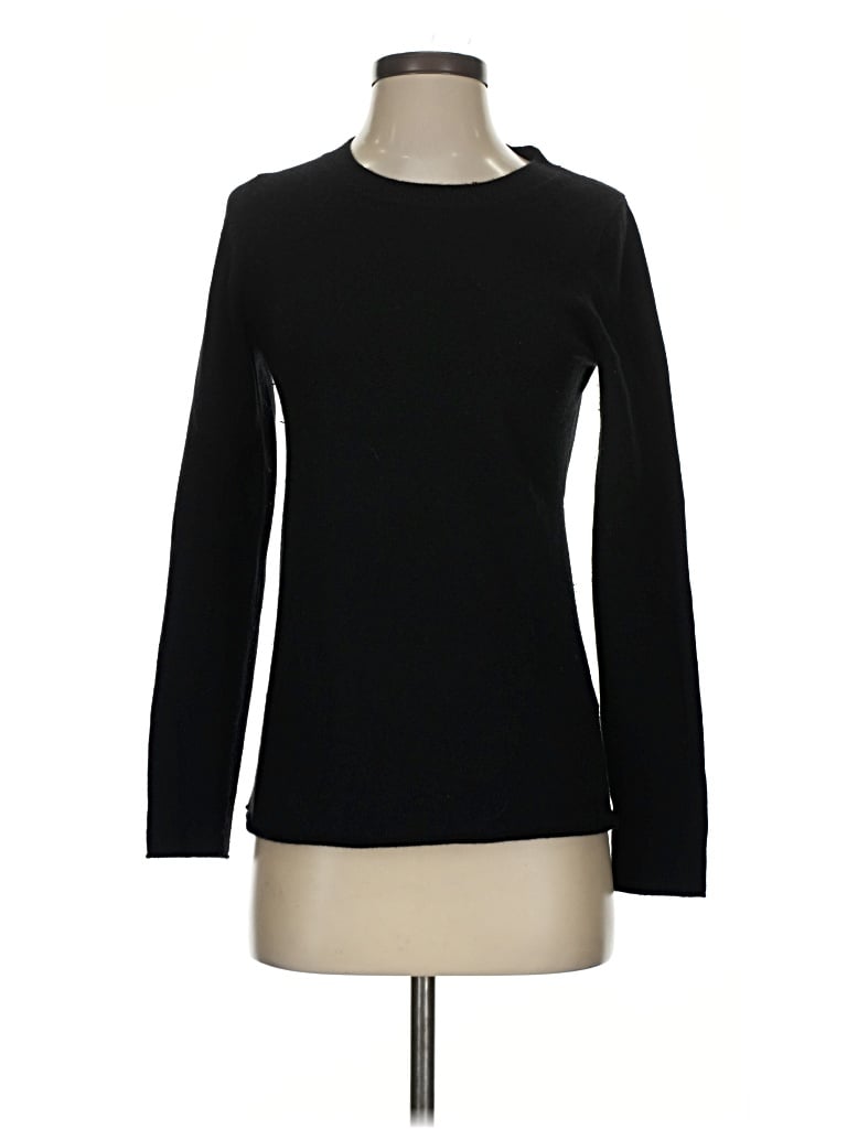 Pre-owned J.crew Collection Cashmere Pullover Sweater In Black