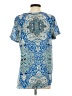Olivaceous 100% Polyester Blue Short Sleeve Blouse Size S - photo 2