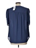 Torrid 100% Polyester Blue Short Sleeve Blouse Size Lg Plus (0) - photo 2