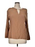 MNG Basics Tan Long Sleeve Blouse Size XL - photo 1
