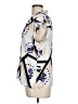 Nine West 100% Polyester Print Ivory Short Sleeve Blouse Size L - photo 5