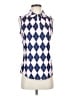Assorted Brands Argyle Blue Sleeveless T-Shirt Size S - photo 1