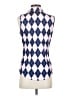 Assorted Brands Argyle Blue Sleeveless T-Shirt Size S - photo 2