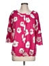 Westbound 100% Cotton Pink 3/4 Sleeve Blouse Size L - photo 1