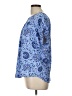 Ann Taylor LOFT Outlet 100% Rayon Blue Short Sleeve Blouse Size L - photo 5