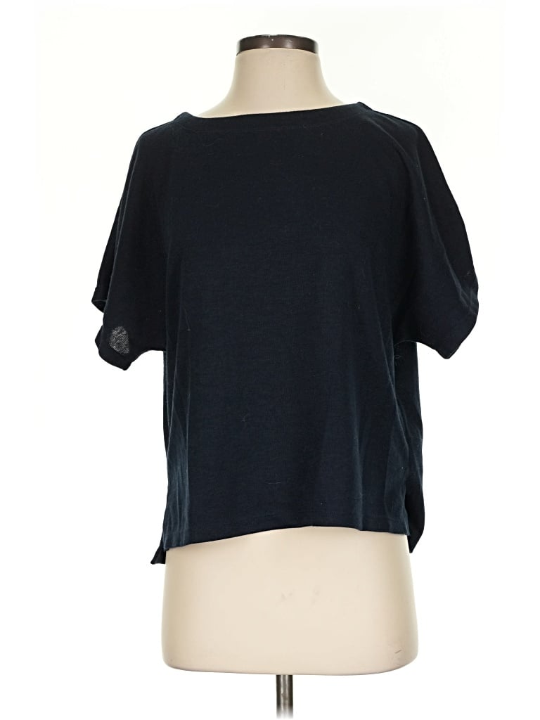 Pre-owned Max Studio Short Sleeve T-shirt In Black
