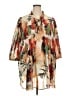 Daniel Rainn Tropical Orange 3/4 Sleeve Blouse Size 3X - photo 1
