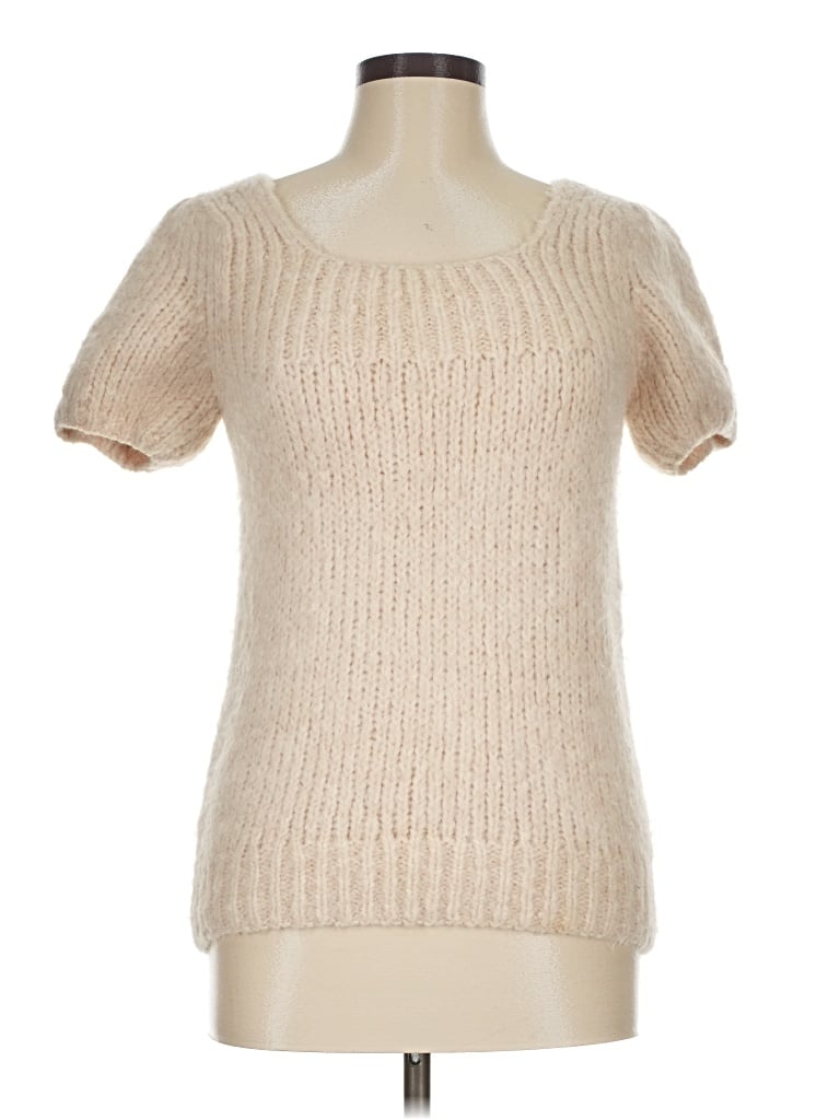 Pre-owned Bcbgmaxazria Sweater Vest In Ivory