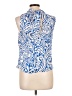 Zara Blue Sleeveless Blouse Size L - photo 2