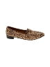 Just Fab Animal Print Brown Flats Size 8 - photo 1