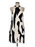 Unbranded 100% Polyester Graphic Ivory Cocktail Dress Size 8 - 10 - photo 1