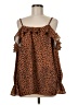 Unbranded Brown Sleeveless Blouse Size M - photo 1